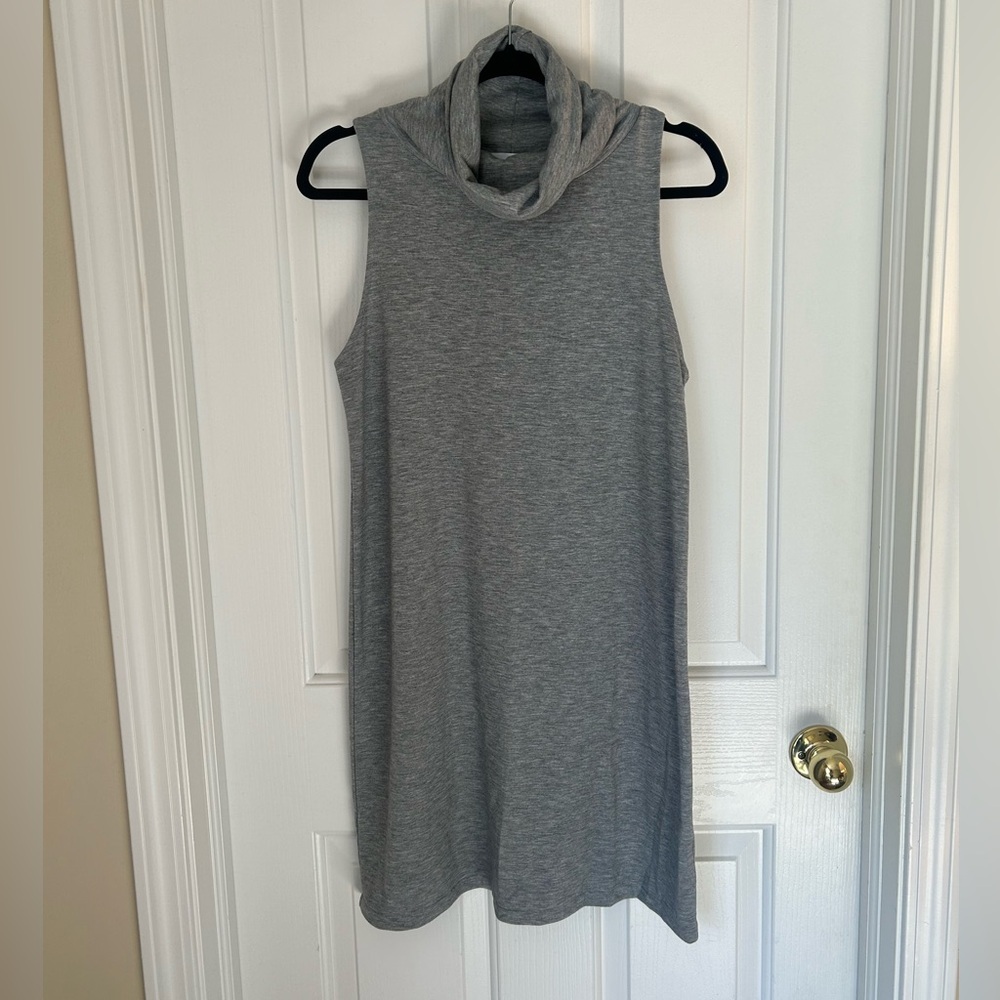 Leith Sleeveless Cowl Neck Gray Dress Size Medium
